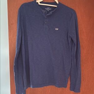 Vineyard Vines Navy Long Sleeve Henley